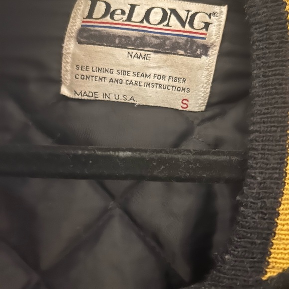 Letterman jacket, field hockey logo, last name on back, some damage on sleeve - Picture 2 of 3